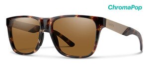 Smith Lowdown Steel Sunglasses ChromaPop Polarized in Dark Tortoise with Brown